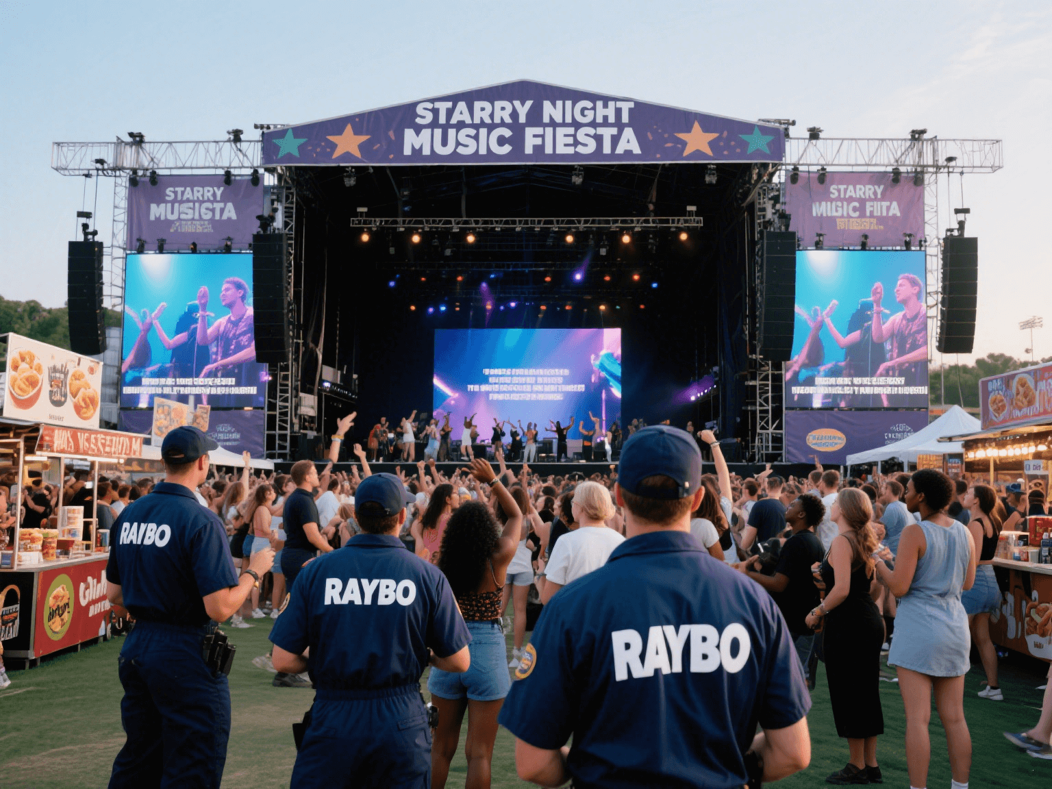 RAYBO's LED screen successfully supported the music festival, and the scene was very lively